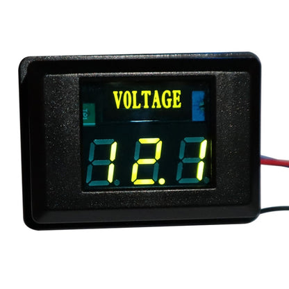 DES-2 Car Battery Voltage Meter DC LED Digital Display 12V Motorcycle RV Yacht Voltage Meter Detector, DES-2 Voltage Meter Orange, DES-2 Voltage Meter White, DES-2 Voltage Meter Green, DES-2 Voltage Meter Red, DES-2 Voltage Meter Blue