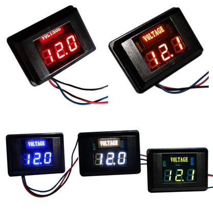 DES-2 Car Battery Voltage Meter DC LED Digital Display 12V Motorcycle RV Yacht Voltage Meter Detector, DES-2 Voltage Meter Orange, DES-2 Voltage Meter White, DES-2 Voltage Meter Green, DES-2 Voltage Meter Red, DES-2 Voltage Meter Blue