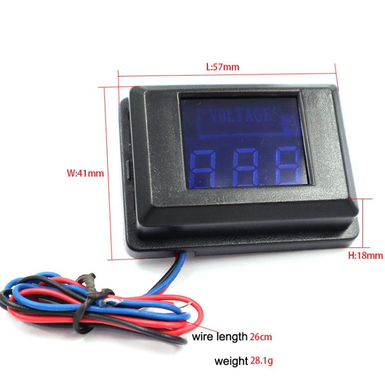 DES-2 Car Battery Voltage Meter DC LED Digital Display 12V Motorcycle RV Yacht Voltage Meter Detector, DES-2 Voltage Meter Orange, DES-2 Voltage Meter White, DES-2 Voltage Meter Green, DES-2 Voltage Meter Red, DES-2 Voltage Meter Blue