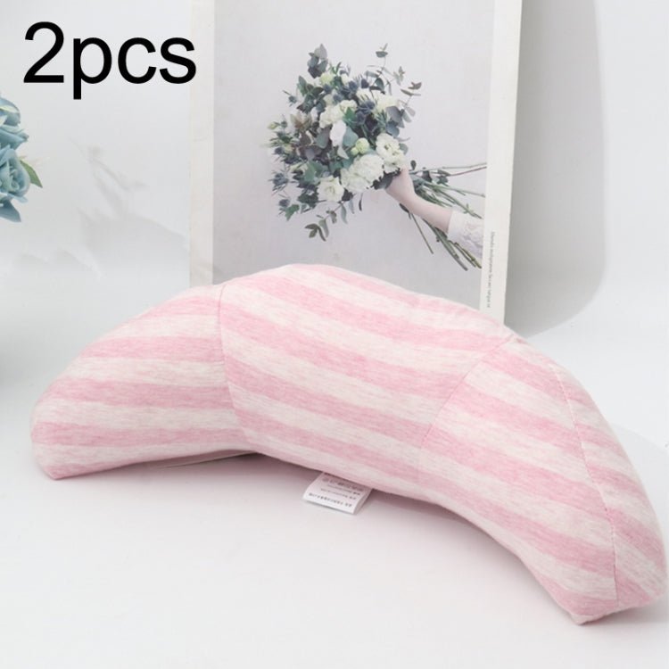 2pcs Children Neck Headrest Comfortable Shoulder Cover Car Neck Guard Pillow, 2pcs (Pink Stripe), 2pcs (Green Stripe), 2pcs (Blue Gray Strip), 2pcs (Gray Strip), 2pcs (Green Strip), 2pcs (Coffee Strip), 2pcs (Gray Stripe), 2pcs (Brown Stripe)