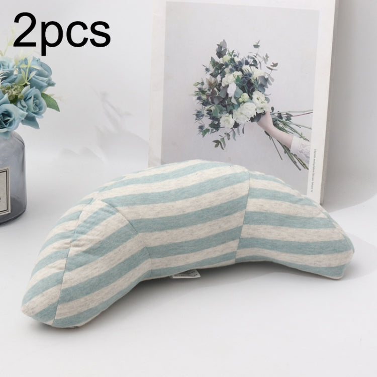 2pcs Children Neck Headrest Comfortable Shoulder Cover Car Neck Guard Pillow, 2pcs (Pink Stripe), 2pcs (Green Stripe), 2pcs (Blue Gray Strip), 2pcs (Gray Strip), 2pcs (Green Strip), 2pcs (Coffee Strip), 2pcs (Gray Stripe), 2pcs (Brown Stripe)