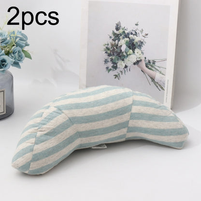 2pcs Children Neck Headrest Comfortable Shoulder Cover Car Neck Guard Pillow, 2pcs (Pink Stripe), 2pcs (Green Stripe), 2pcs (Blue Gray Strip), 2pcs (Gray Strip), 2pcs (Green Strip), 2pcs (Coffee Strip), 2pcs (Gray Stripe), 2pcs (Brown Stripe)