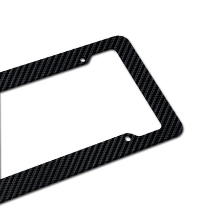 2pcs Carbon Fiber License Plate Frame Car Modification Supplies, Carbon Fiber Frame