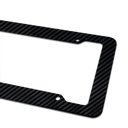 2pcs Carbon Fiber License Plate Frame Car Modification Supplies, Carbon Fiber Frame