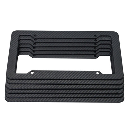 2pcs Carbon Fiber License Plate Frame Car Modification Supplies, Carbon Fiber Frame