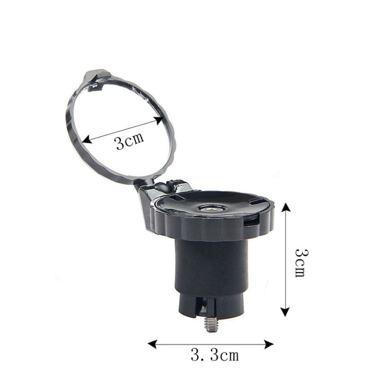 Bicycle Handlebar Folding Rearview Mirror, No Light, With Light