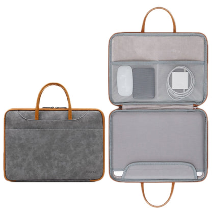 Baona Leather Fully Open Portable Waterproof Computer Bag, 13/13.3 inches, 14 inches, 15/15.6/16 inches