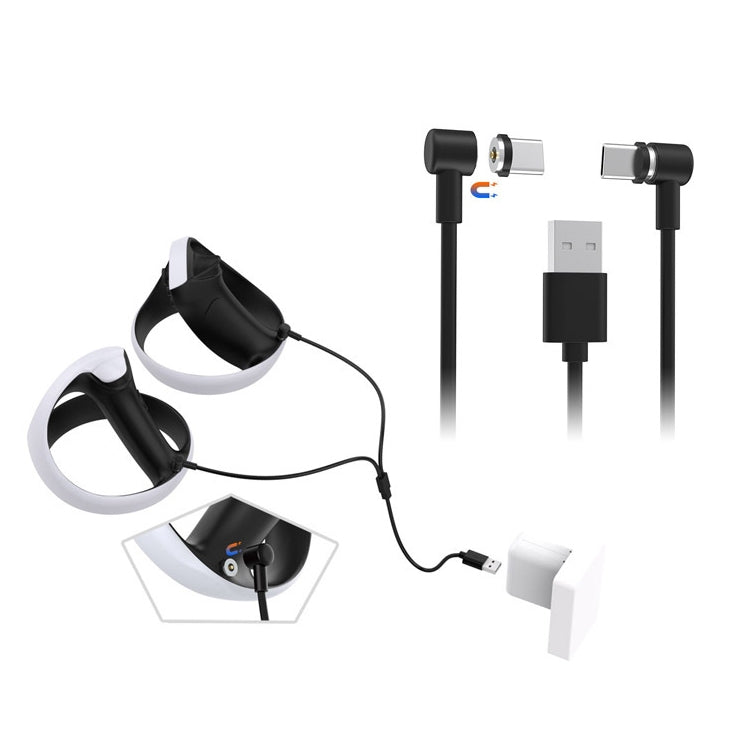 For PS5 VR2/Switch/PS5 Game Controller DOBE Magnetic Type-C/USB-C Charging Cable, Magnetic
