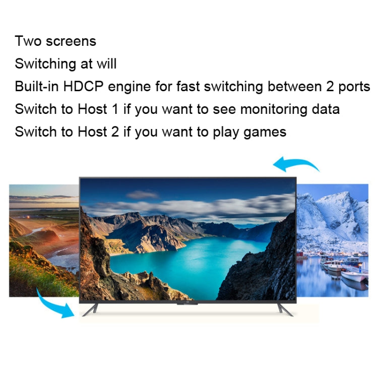 BW-21UHB 2 Port 2 In 1 Out HDMI KVM Switch, BW-21UHB