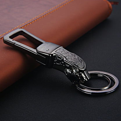 HONEST Metal Car Keychain Leopard Head Key Chain Pendant, Full Metal Basic Golden, Full Metal Basic Black Nickel, Full Metal Basic Bright Silver, Full Metal Upgrade Black, Full Metal Upgrade Gold, Full Metal Upgrade White