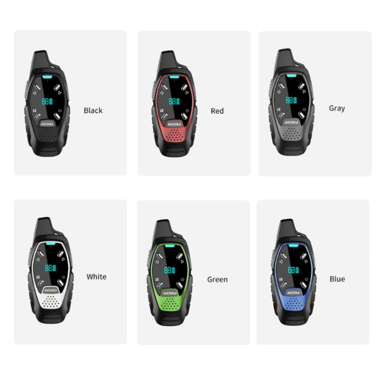 LED Display USB Charging Wireless Handheld Small Mini Walkie Talkie, A13 (Green), A13 (Blue), A13 (Black), A13 (White), A13 (Grey), A13 (Red)
