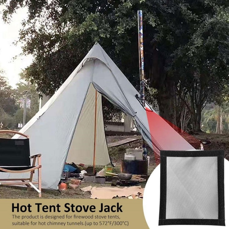 Tent Firewood Stove Chimney Fireproof Anti-Scalding Protective Cover