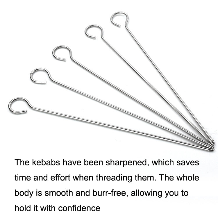 Stainless Steel Kebab Barbecue Hanging Rack Thick Skewers String Incense Stand, With 4 Stitches, With 5 Stitches, With 6 Stitches
