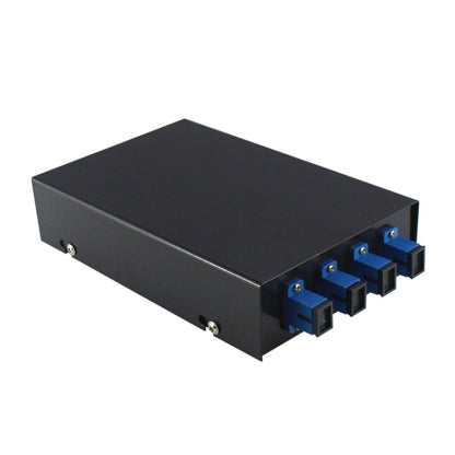 4 Ports Desktop Optical Fiber Terminal Box Founded Wall With SC Tailed Fiber Flange, 4 Optical Fiber Terminal Box