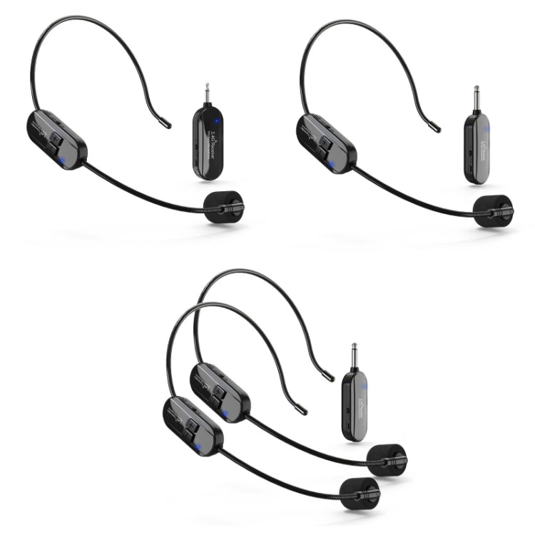 Wireless Head-Mounted Condenser Microphone Anti-Howling Loudspeaker, G103 6.35mm 1 for 2, G103 3.5mm, G103 6.35mm 1 for 1