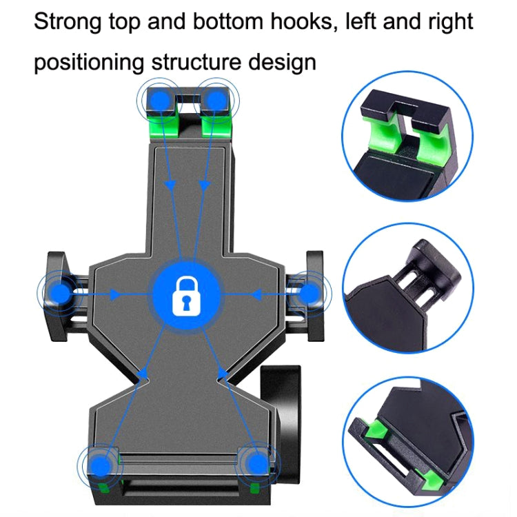 A04 Metal Motorcycle Mobile Phone Navigation Bracket Bicycle Frame Multifunctional Car Fixed Clamp, A04 M10 Ball Header Installation Model, A04 M8 Ball Header Installation Model, A04 U Car Handlebar Model, A04 Rearview Mirror Model