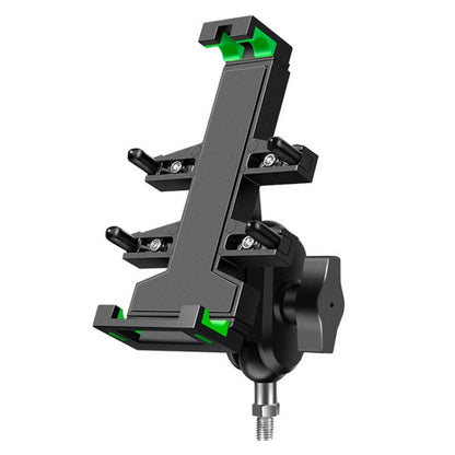 A02 Motorcycle Mobile Phone Navigation Bracket Car Riding Anti-shock Aluminum Alloy Rack, A02 U Car Handlebar Model, A02 Rearview Mirror Model, A02 M10 Ball Header Installation Model, A02 M8 Ball Header Installation Model