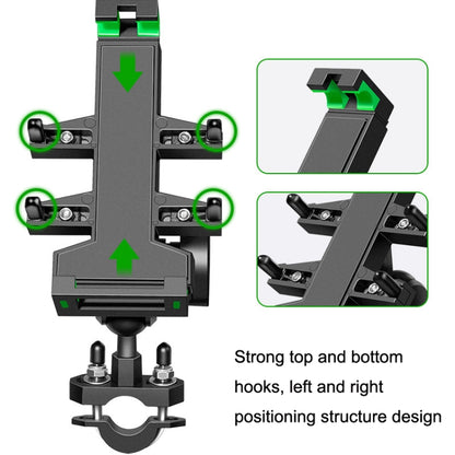A02 Motorcycle Mobile Phone Navigation Bracket Car Riding Anti-shock Aluminum Alloy Rack, A02 U Car Handlebar Model, A02 Rearview Mirror Model, A02 M10 Ball Header Installation Model, A02 M8 Ball Header Installation Model