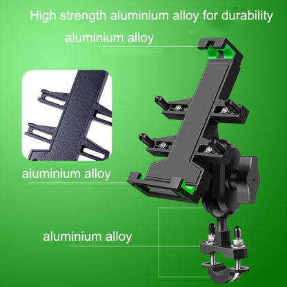 A02 Motorcycle Mobile Phone Navigation Bracket Car Riding Anti-shock Aluminum Alloy Rack, A02 U Car Handlebar Model, A02 Rearview Mirror Model, A02 M10 Ball Header Installation Model, A02 M8 Ball Header Installation Model