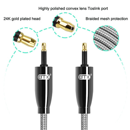 EMK QH4.0 Mini Toslink 3.5mm Interface SPDIF Audio Fiber Optical, Length:, 1m, 1.5m, 2m, 3m, 8m, 10m, 15m