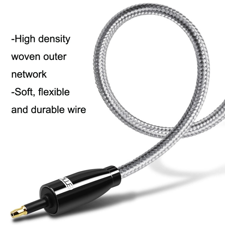EMK QH4.0 Mini Toslink 3.5mm Interface SPDIF Audio Fiber Optical, Length:, 1m, 1.5m, 2m, 3m, 8m, 10m, 15m