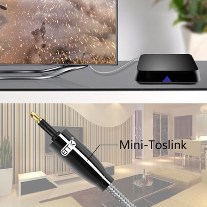 EMK QH4.0 Mini Toslink 3.5mm Interface SPDIF Audio Fiber Optical, Length:, 1m, 1.5m, 2m, 3m, 8m, 10m, 15m