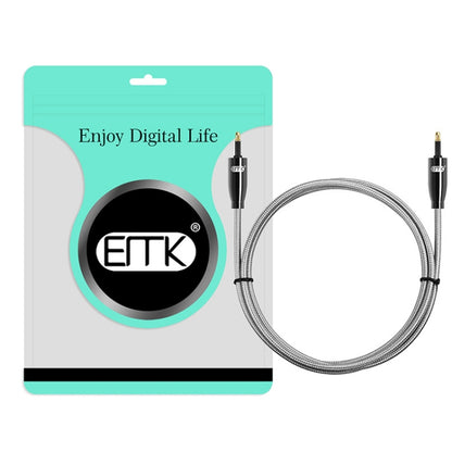 EMK QH4.0 Mini Toslink 3.5mm Interface SPDIF Audio Fiber Optical, Length:, 1m, 1.5m, 2m, 3m, 8m, 10m, 15m