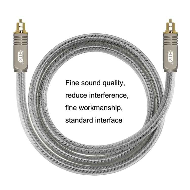 EMK YL/B Audio Digital Optical Fiber Cable Square To Square Audio Connection Cable, Length:, 1m, 1.5m, 1.8m, 2m, 3m, 5m, 8m, 10m, 15m, 20m, 30m