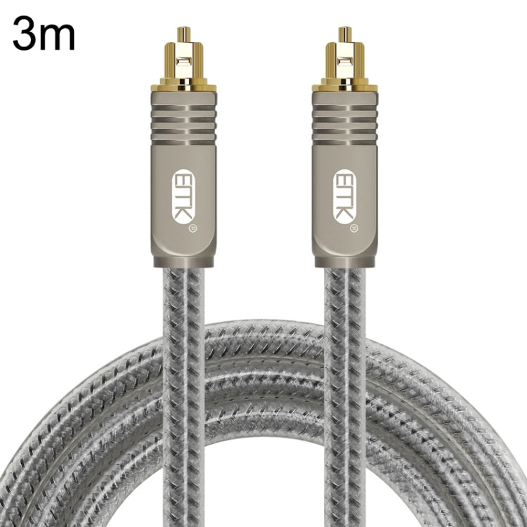 EMK YL/B Audio Digital Optical Fiber Cable Square To Square Audio Connection Cable, Length:, 1m, 1.5m, 1.8m, 2m, 3m, 5m, 8m, 10m, 15m, 20m, 30m