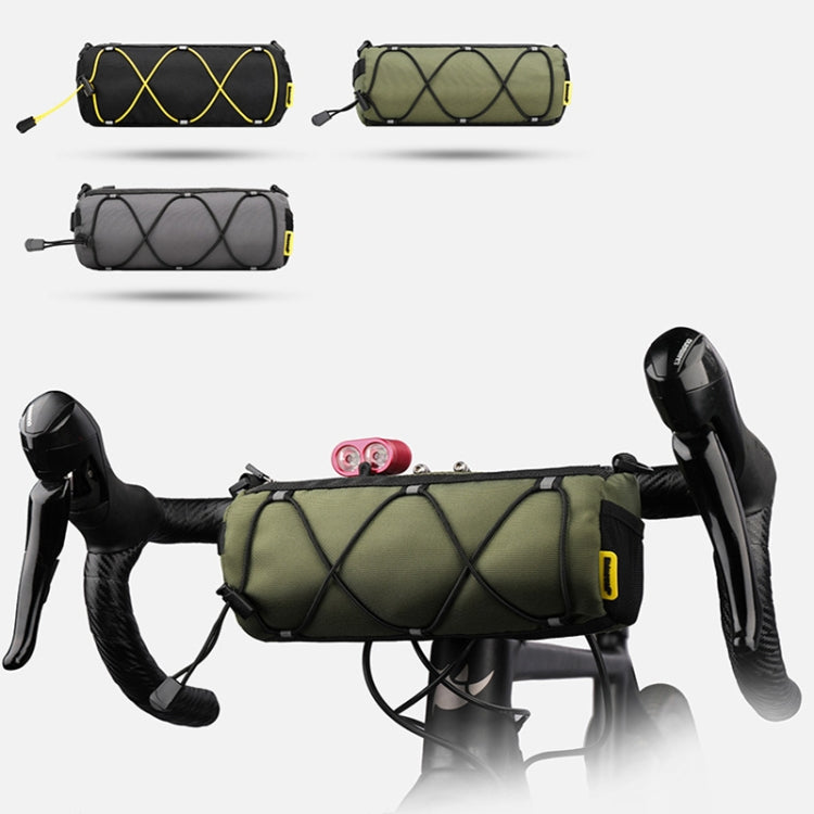 Rhinowalk RK9103 2.4L Outdoor Sports Cycling Front Bag Bicycle Waterproof Handlebar Bag, Black, Green, Gray
