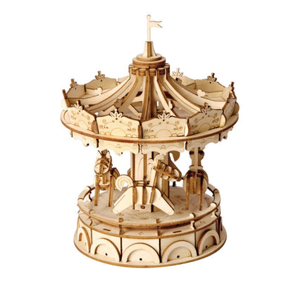 3D Three -Dimensional Puzzle Board Children Wood Puzzles Model, Rolife TG404 Rotating Trojan, Rolife TG501 Eiffel Tower, Rolife TG306 Cruise
