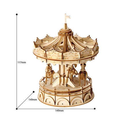 3D Three -Dimensional Puzzle Board Children Wood Puzzles Model, Rolife TG404 Rotating Trojan, Rolife TG501 Eiffel Tower, Rolife TG306 Cruise