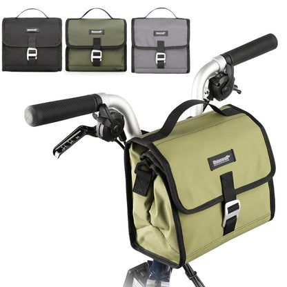 Rhinowalk RK9106 Foldable Outdoor Cycling Handlebar Bag Multifunctional Bike Bag, Full Black, Green, Gray