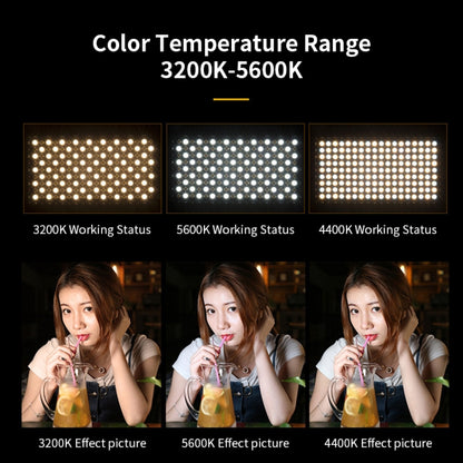 40W 3200K-5600K LED Flat Panel Lights Live Broadcast Fill Light,EU Plug, E600 RGB Color, E800 RGB Color, E600 3-color Temperature, E800 3-color Temperature
