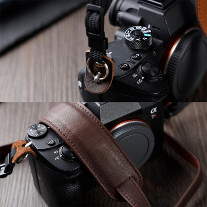Outdoor Photography Cowhide Leather Camera Shoulder Hanging Neck Winding Strap, Spec:, Top-layer (Black), Top-layer (Coffee), Split Leather (Coffee), Split Leather (Black), Pure Leather (Black), Pure Leather (Deep Coffee), Pure Leather (Coffee)