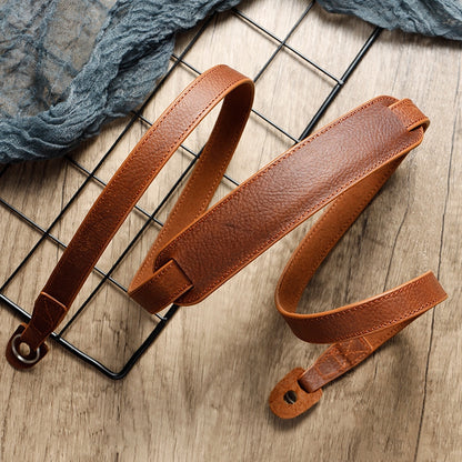 Outdoor Photography Cowhide Leather Camera Shoulder Hanging Neck Winding Strap, Spec:, Top-layer (Black), Top-layer (Coffee), Split Leather (Coffee), Split Leather (Black), Pure Leather (Black), Pure Leather (Deep Coffee), Pure Leather (Coffee)