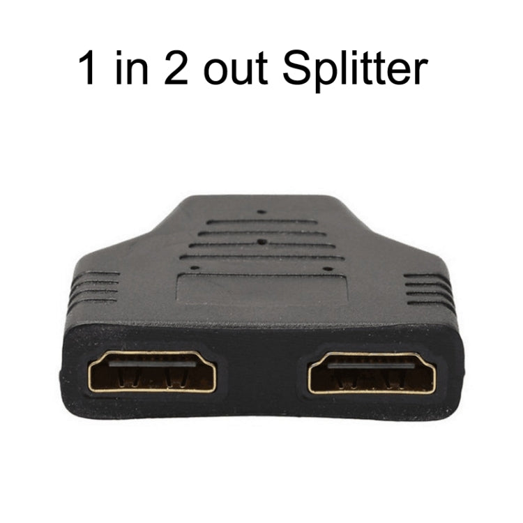 5pcs HDMI Male To 2 HDMI Female Adapter HD Computer Conversion Transformation Plug, 5pcs HDMI Male To 2 HDMI Female