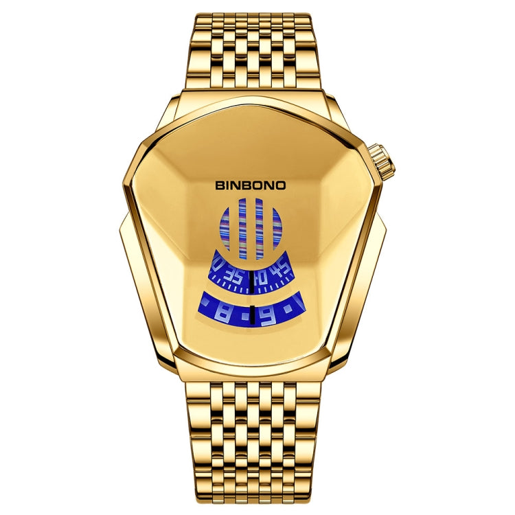 BINBOND Locomotive Concept Steel Belt Watch Men Live Black Technology Watch, Steel Belt White Steel Blue Face, Steel Belt White Steel White Face, Steel Belt Blue Steel Blue Face, Steel Belt Full Gold-Blue Face, Steel Belt Full Gold Gold Face...
