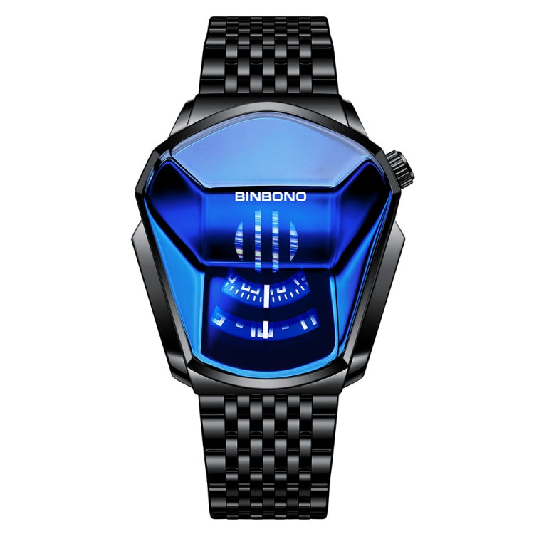 BINBOND Locomotive Concept Steel Belt Watch Men Live Black Technology Watch, Steel Belt White Steel Blue Face, Steel Belt White Steel White Face, Steel Belt Blue Steel Blue Face, Steel Belt Full Gold-Blue Face, Steel Belt Full Gold Gold Face...