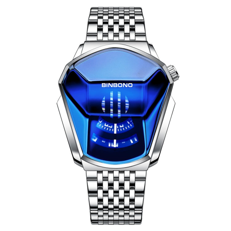 BINBOND Locomotive Concept Steel Belt Watch Men Live Black Technology Watch, Steel Belt White Steel Blue Face, Steel Belt White Steel White Face, Steel Belt Blue Steel Blue Face, Steel Belt Full Gold-Blue Face, Steel Belt Full Gold Gold Face...