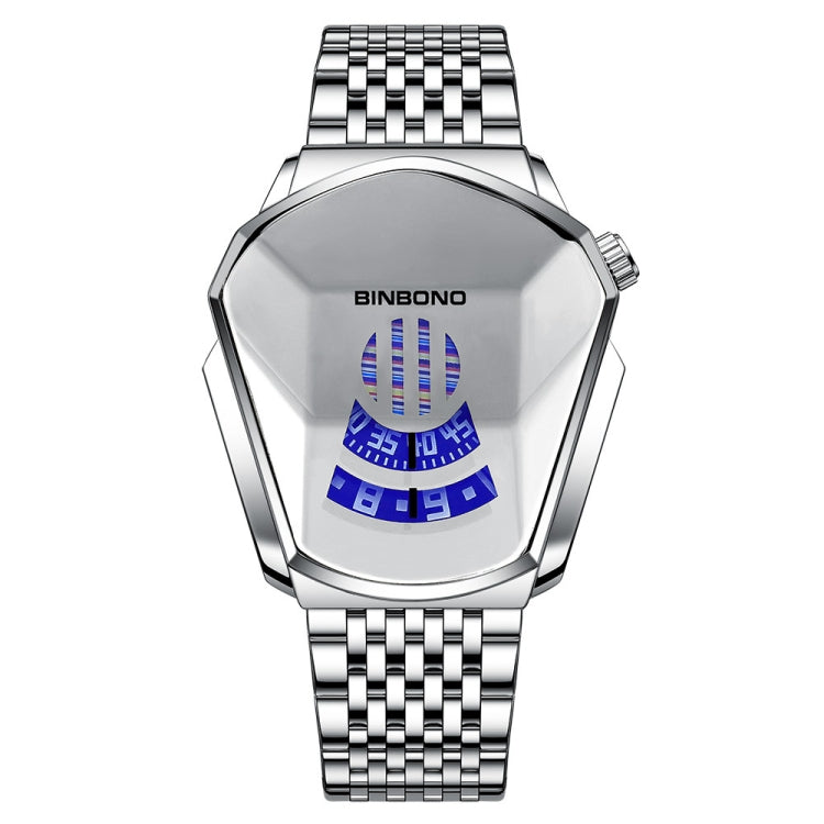BINBOND Locomotive Concept Steel Belt Watch Men Live Black Technology Watch, Steel Belt White Steel Blue Face, Steel Belt White Steel White Face, Steel Belt Blue Steel Blue Face, Steel Belt Full Gold-Blue Face, Steel Belt Full Gold Gold Face...