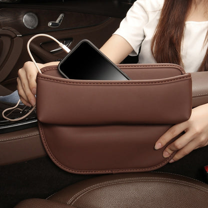 Multifunctional Car Seat Crevice Storage Box, Pattern:, No Logo(black), No Logo(Claret), No Logo(Mocha brown), No Logo(Saddling brown), No Logo(Beige)