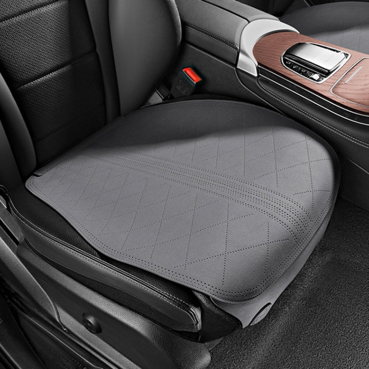 Flip-fur Car Cushion Breathable Ventilation Cushion for Four Seasons, Style:, Long Rear Cushion, Front Cushion