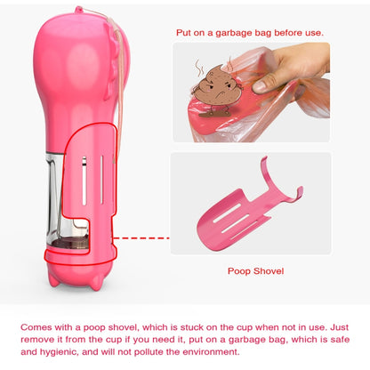 3 in 1 Leakproof Outdoor Dog Water Fountain Portable Pet Drinking Bottle, 300ml, 300ml+Food Box, 500ml, 500ml+Food Box