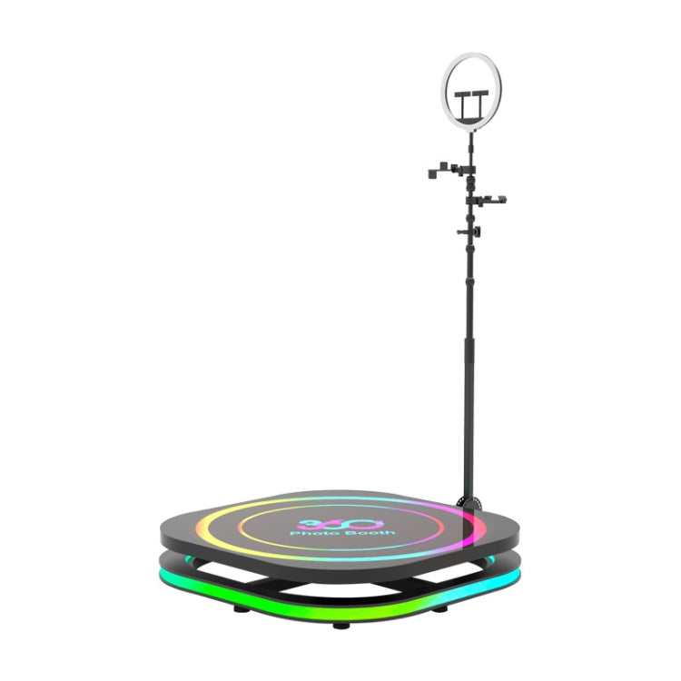 Square 360 Photo Booth Electric Rotating Small Stage For Parties and Weddings, 60cm, 70cm, 80cm