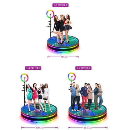 360 Photo Booth Electric Rotating Small Stage For Parties and Weddings, 80cm, 100cm
