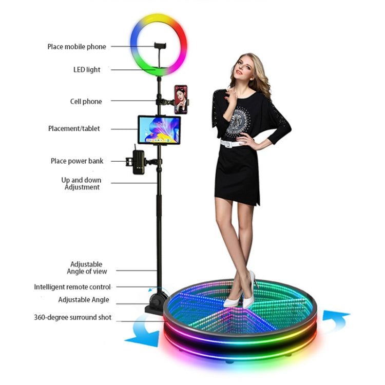 360 Photo Booth Electric Rotating Small Stage For Parties and Weddings, 80cm, 100cm