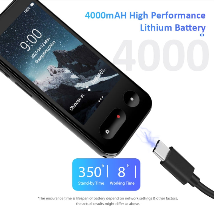 T7 4G Smart Voice / Photo / Recording Translation WIFI Translation Machine Supports 138 Languages, T7 Black