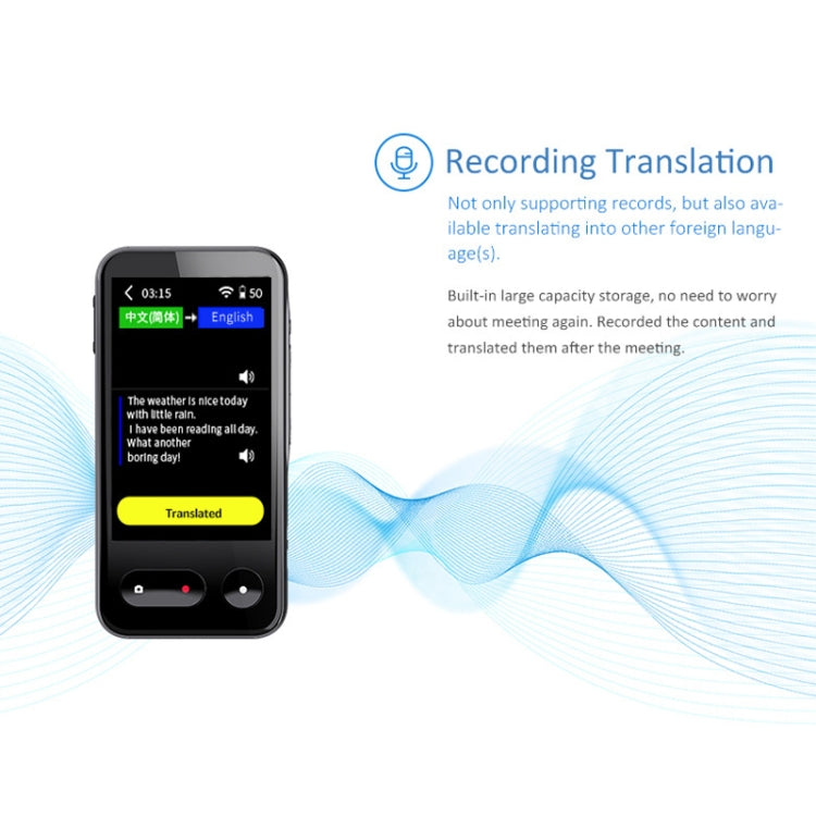 T7 4G Smart Voice / Photo / Recording Translation WIFI Translation Machine Supports 138 Languages, T7 Black