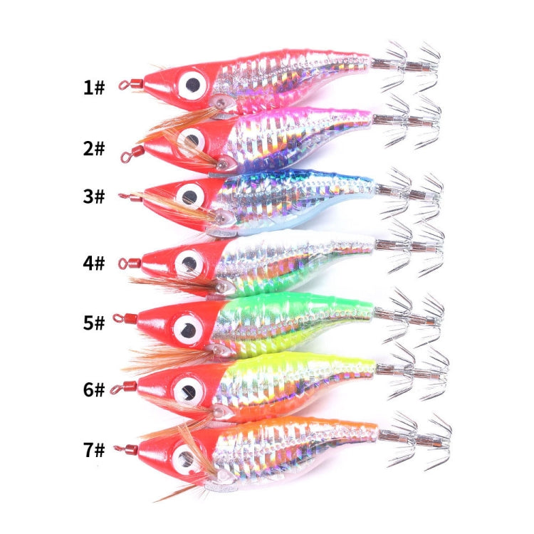 HENGJIA SJ023 Luminous Horizontal Shrimp Squid Hook Bionic Bait, SJ023 (6), SJ023 (7), SJ023 (1), SJ023 (3), SJ023 (4), SJ023 (5)